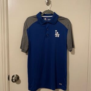 Dodgers Blue and Gray Polo Shirt